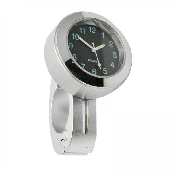 TRENDYNEST 5xWaterproof Motorcycle Handlebar Clock Glow in Dark Bicycle Bike Watch Silver | Handlebars | Handlebars, Grips & Levers | Motorcycle Parts-image-2