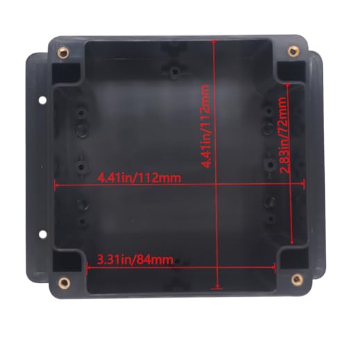 Boîte de jonction électrique étanche IP65 pour protéger l'éclairage du jardin en ABS noir