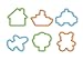 Tescoma 630921 Delicia Kids Set 6 Tagliabiscotti per Bambini, Plastica, Multicolore, 1 Pezzo