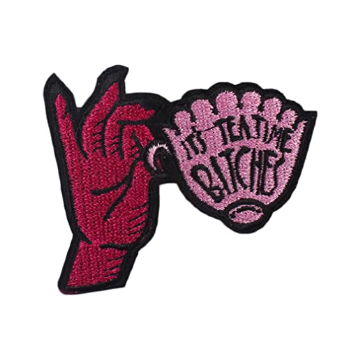 Punk Rock Hand Funny Skull Embroidered Patch Appliques Iron On Sew On Emblem Cute Embroidery Patches For Halloween Jackets Hat Clothing Bags Decoration #TOP17