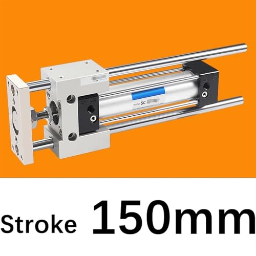 Rail de guidage linéaire comme support mécanique de piston pneumatique SC40 - 2