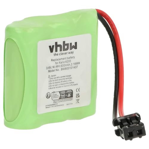 batteria sostituisce Panasonic HHR-P301 per telefono fisso cordless 600mAh 3.6V NiMH