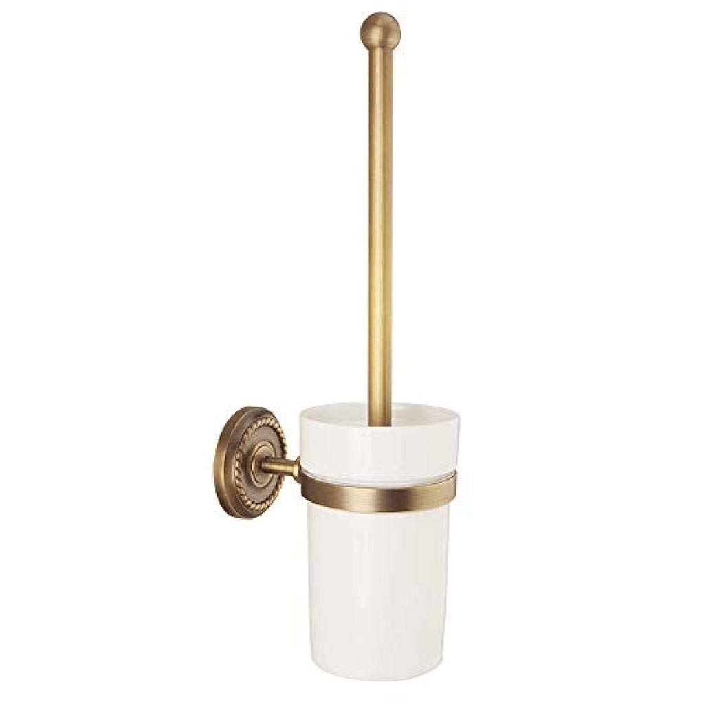 Brosse WC avec support mural en cuivre pour éviter les traces au sol des sanitaires