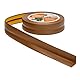 Quest Weichsockelleiste Selbstklebend - 30 mm x 30 mm - Knickleiste, Abschlussleiste für Küche, Badezimmer -Dichtungsband - PVC, Flexibel, Wasserdicht, Dekorativ - 5 Meter, Braun