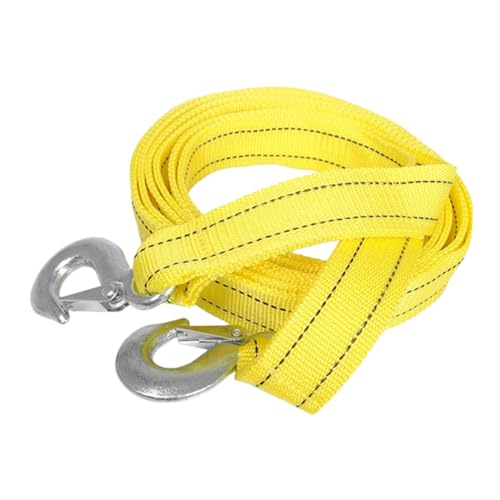 CHICAMPERA 重型ナイロン牽引ストラップ 実心属フック付 耐久性強化 荷重対応 車両救助用 トラック ボート用牽引ロープ