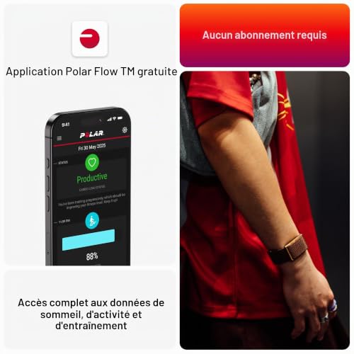 Bracelet d'activité Polar 920115933 Bluetooth GPS Cuivre 8 jours suivi cardiaque et sommeil - vue 10