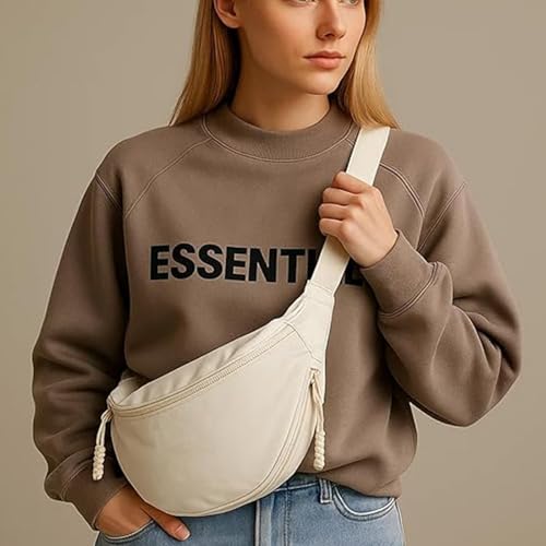 Crescent Crossbody Bags for Women Nylon Slouchy Sling Hobo Bag,Spacious Dumpling Handbag Cross Body Purses for Work Shopping4
