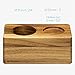 Navaris Wood Coffee Tamper Station - 51mm Tamper Holder for Espresso Machine Accessories - Wooden Portafilter Stand for Kitchen, Bar, Restaurant, Cafe