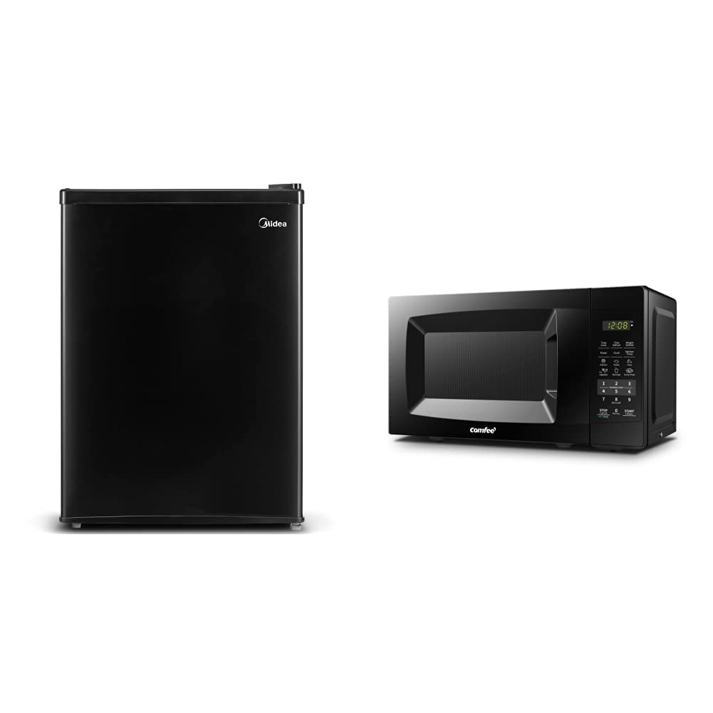 Buy Midea WHS87LB1 Refrigerator, 2.4 Cubic Feet, Black & COMFEE