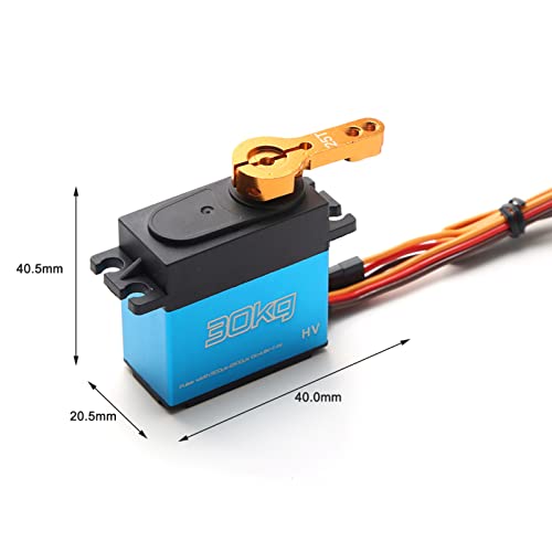Servo Numérique 30 kg en acier inoxydable de haute précision avec bras de fixation 25T