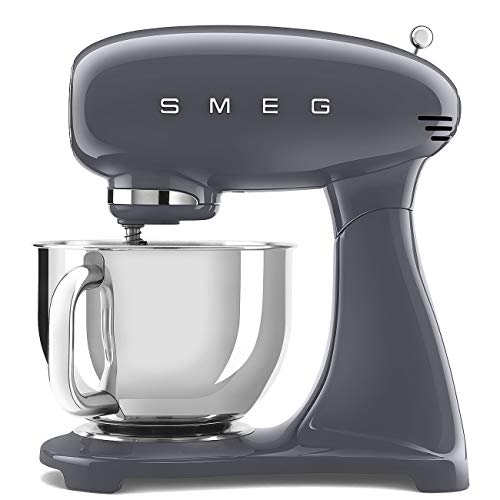 Smeg SMF03GREU Planetary Mixer with a Power of 800 W SMF03GREU-blue and Grey, Stainless Steel