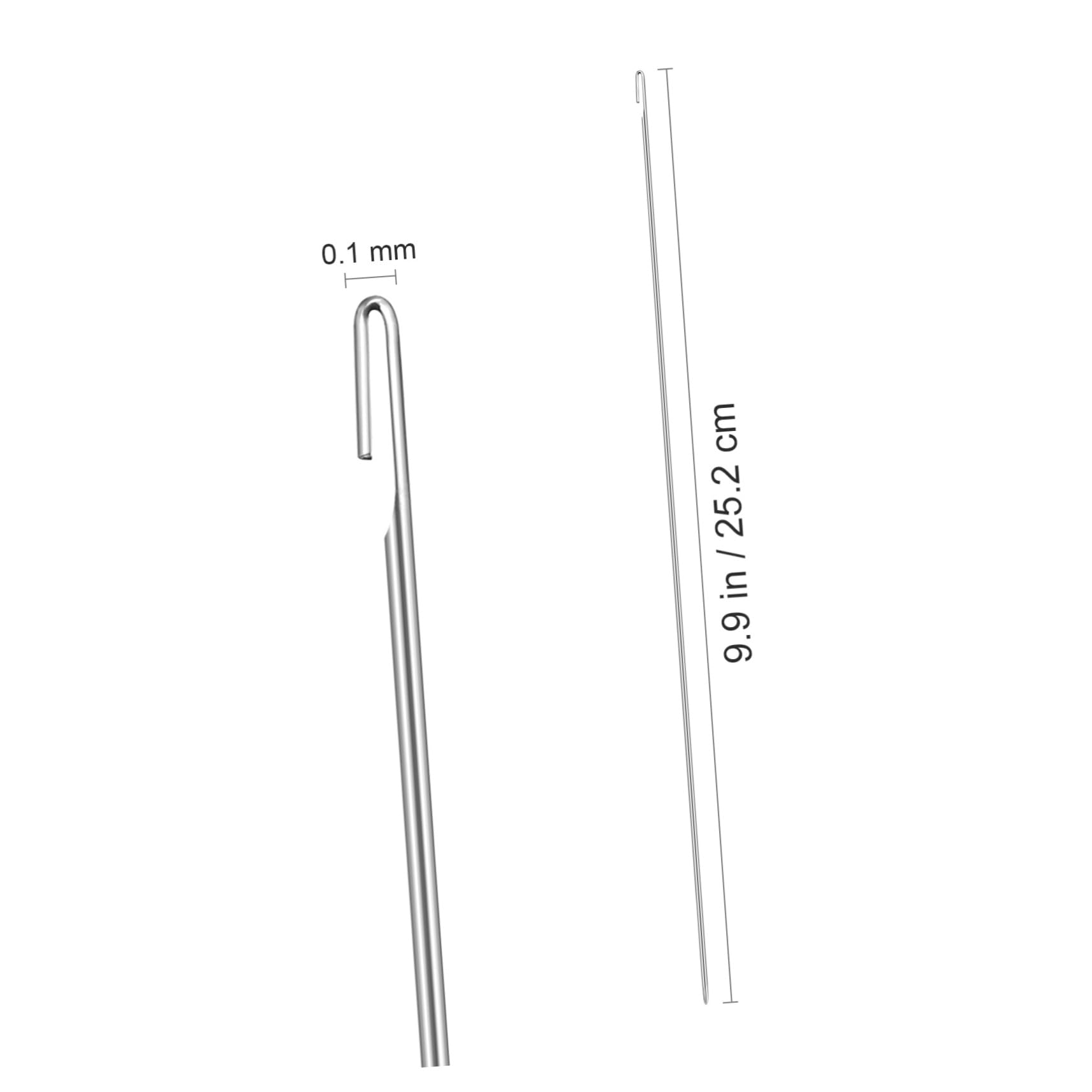 Beatifufu Set of 10 Beading Embroidery Needles Bead Threader for DIY Beading Craft Beading Needles Hooks