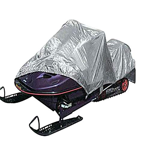 STTC Premium Lawn Mower Cover, 210D Waterproof Oxford Anti-UV Dustproof Outdoor/Indoor Tractor Mower Cover with Storage Bag,Silver,270 * 180 * 89cm