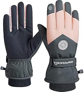 Bcamelys Thermal Gloves,Skiing Gloves-20 Coldproof Touchscreen Waterproof Riding Gloves,Plus Velvet Thick Lightweight Cold Weather Waterproof Winter Gloves for Cycling Running Hiking Outdoor Sports