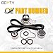 OCPTY Fits for 2002-2009 2.4L Jeep Wrangler Liberty Dodge Caravan Stratus Chrysler Sebring PT Cruiser Voyager 2.4L L4 DOHC Timing Belt Water Pump Kit