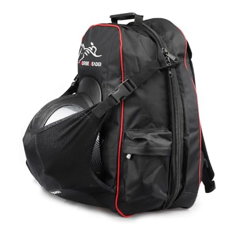 UNISTRENGH Professional Horse Riding Boot Bag Helmet Bag Parent-Child Equestrian Backpack English Boot Carry All Bag with Hat Compartment (Black, For Child (16.5''H)) Cover