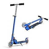 Verstellbarkeit und Belastbarkeit : Die Lenkstange ist zwischen 63-86cm zu verstellen. Somit ist der Tretroller für Kinder unterschiedlichen Größen geeignet. Der Cityroller ist bis zu 70kg tragbar.
