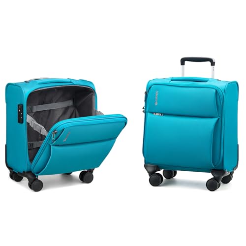 Image of Hanke Underseat Carry On Luggage with Wheels, Small Suitcase, Rolling Bag