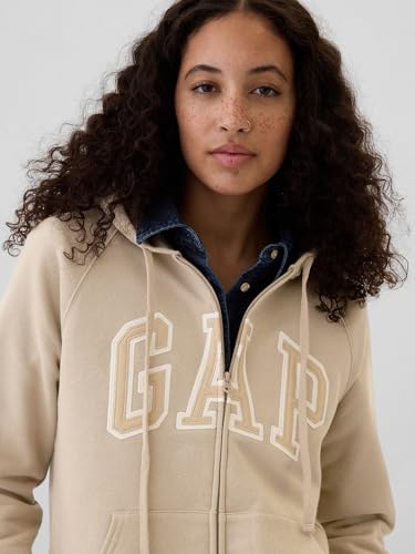 Image of GAP Women's Logo Hoodie Hooded Full Zip Sweatshirt