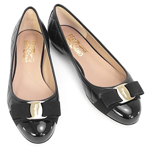 [サルヴァトーレ フェラガモ] 靴 レディース ヴァラ リボン付き ローヒール パンプス ブラック(VARINA Q 0672100 NERO) 21AW (7.5Cサイズ) [並行輸入品]のサムネイル