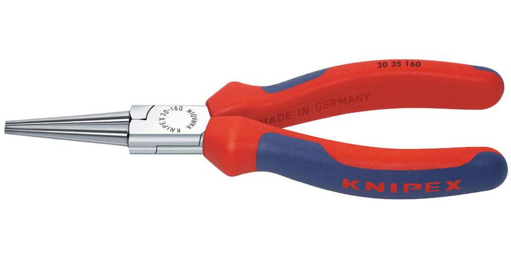 Knipex Pinza a becco lungo, forma 3, 160 mm, custodia multicomponente