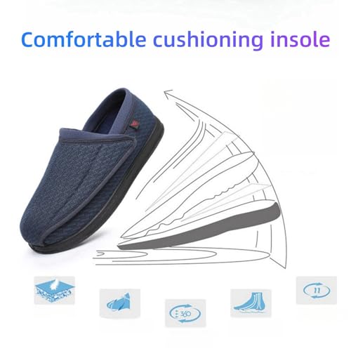 Wide Adjustable Diabetes Shoes Expansion Feet Super Wide Slip in Shoes Comfortable and Breathable Walking Shoes Suitable for The Elderly Foot Edema Swelling Diabetes Feet Health Shoes3