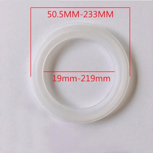 10 tiras de sellado de silicona para virola de triple abrazadera 25.4mm 2