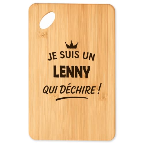Planche à découper en bambou Lenny 2 pour cuisine et barbecue