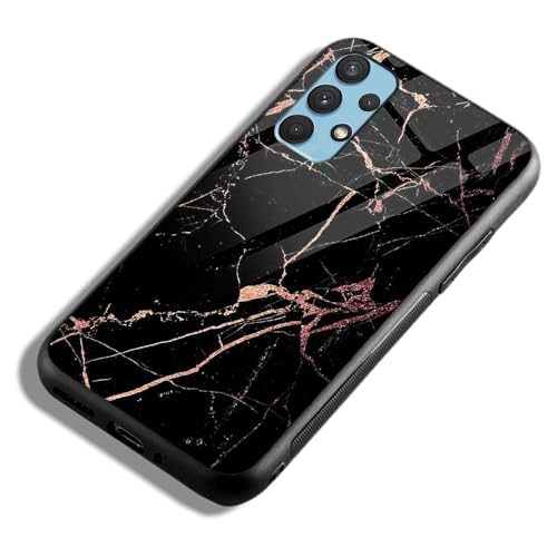 Image of COLORflow Back Cover Compatible with Samsung Galaxy A23 4G / A23 5G | Black Marble Golden | Shockproof TPU Bumper Cover with Camera Protection Back Cover