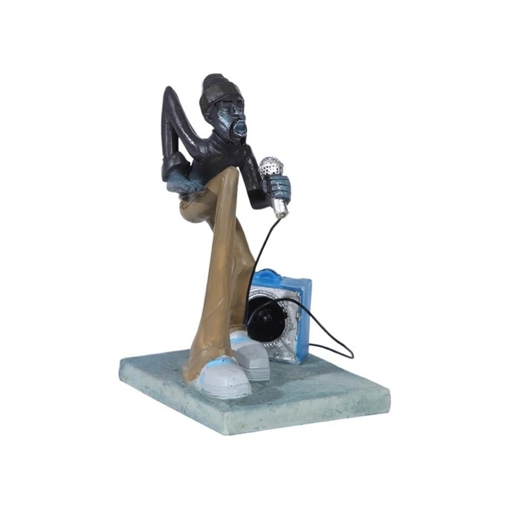 zhuyanbo007 Desk Statue, Personalized Trendy Hip-hop Ornaments Creative Character Art Modeling Resin Decorations