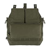KRYDEX Tactical Pouch Zip-On Panel for CPC AVS JPC 2.0 (Ranger Green)