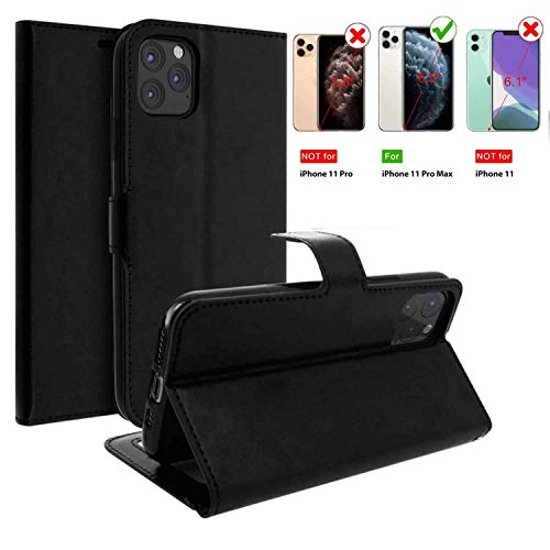 Coque Portefeuille pour Apple iPhone 11 Pro Max, Black - Image 3