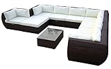 designer couchtisch glas Farbe: dunkelbraun meliert oder wahlweise in schwarz, Auflagen: cremeweiss