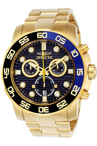 �C�����B�N�^ Invicta Men's 21555 Pro Diver 18k Gold Ion-Plated Stainless Steel Watch with Link Bracelet [���s�A���i]