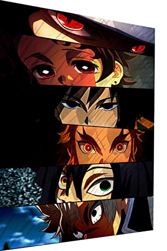 Cuadro lienzo decorativo de Demon Slayer B8401, lámina de anime Magic Canvas Art de 40 x 30 cm