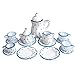Produktbild Tvvudwxx 15 Stücke Elegant Puppenhaus Mini Porzellan Teaware 1:12 Puppenhaus Zubehör Miniatur Porzellan Tupfen-Teeservice-Geschirr Puppenstube Dekoration Zubehör Spielzeug