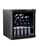 °CUBES Mini Kühlschrank 48 L Schwarz – Eleganter...