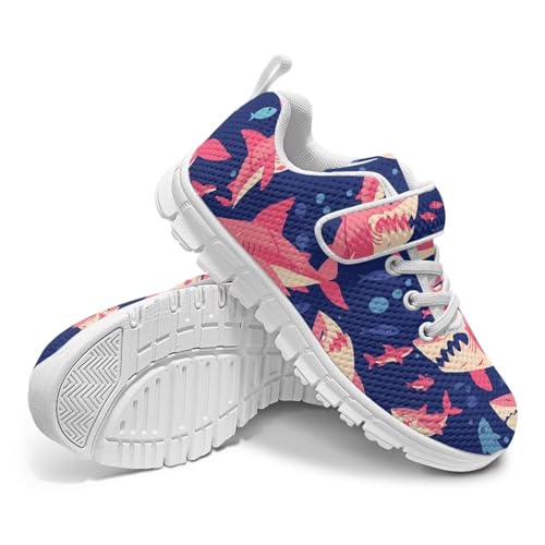 Boys Girls Single Buckle Sneakers,Lightweight Spring Outdoor Sports Shoes,Children Anti-Skid Mesh Cycling Sneaker