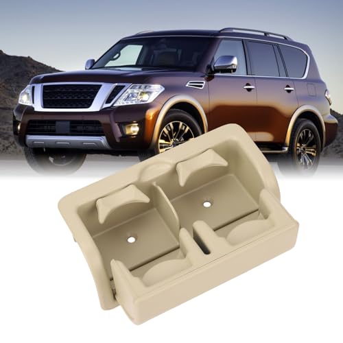 Portavasos para consola trasera Beige para QX56 QX80 Armada miniatura 5