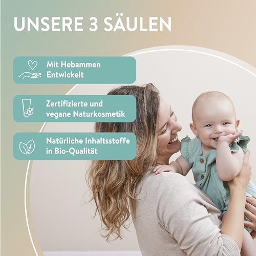 MABYEN Baby Pflegeöl Mandel – Pflege- & Massageöl für Babys, parfümfrei & Ultra sensitiv, mit Bio-Mandelöl, Jojobaöl & Pflaumenkernöl, für Babypflege & Babymassage, 200 ml