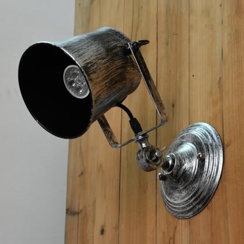 Luz de granero para interiores negra ideal para leer en el dormitorio sin enchufes 3