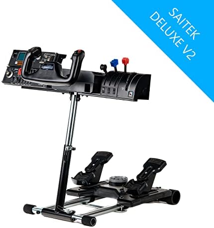 Wheel Stand Pro S Flight Stand Compatible With G Saitek Pro Flight Yoke Support; Deluxe V2; Wheel Stand Only Flight System Not included. Not Compatible w/Honeycomb - 5
