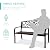 Best Choice Products Outdoor Bench Steel Garden Patio Porch Furniture for Lawn, Park, Deck w/Floral Design Backrest, Slatted Seat - Brown