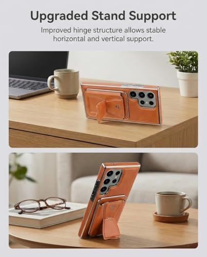 Funda cuero Samsung S26 Ultra con MagSafe elegante protección total 6