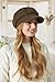 Sumolux Women Beret Newsboy Hat French Wool Cap Classic Autumn Spring Winter Brown