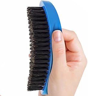 Aosina Wave Brush - Hair Brush for Men with Natural Beech Wood & Reinforced Pure Black Boar Hair Bristle, Medium Hard Hairbrush Beard Brush Perfect for Cultivating Waves Wolfing and Beards, Great for Men Gifts