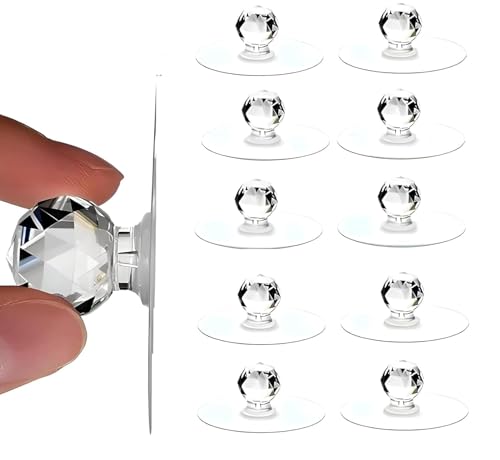 Image of Self Adhesive Heavy Duty Wall Hooks for Hanging Transparent Stainless Steel Waterproof Hooks for Kitchen, Bathroom, Home & Office (Diamond Shape Wall Hook)
