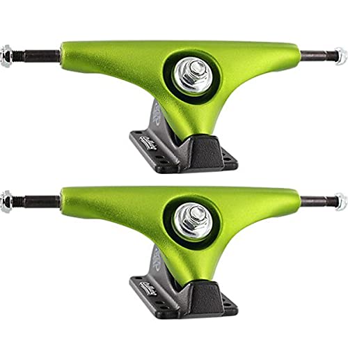 Gullwing Trucks 9.0" Charger Lime/Black Skateboard Reverse Kingpin Trucks - 6.25" Hanger 9.0" Axle (Set Of 2) #TOP17