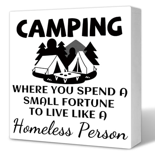 Camping Signs Camper Christmas Decor Gifts for Campers Gifts for