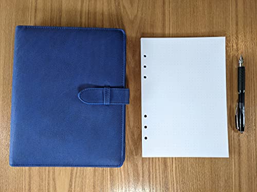 Image of A5 Dot Grid Paper, Extra Thick, 6-Hole Punched, 200 Sheets (400 Pages), 120 GSM